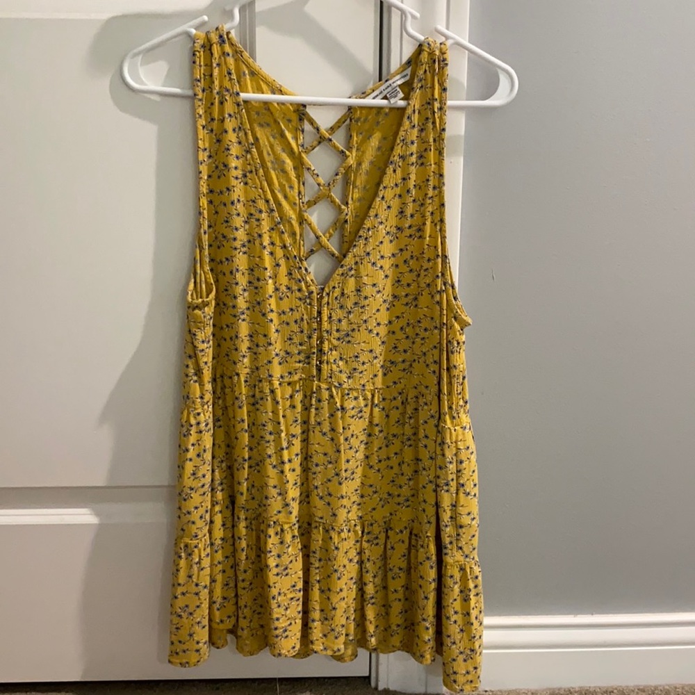 American Eagle Floral Tank Top